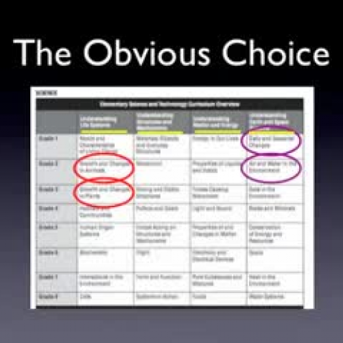 Planning for a grade 3/4 class