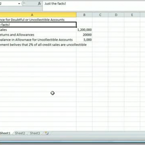 Accounting for Bad Debt