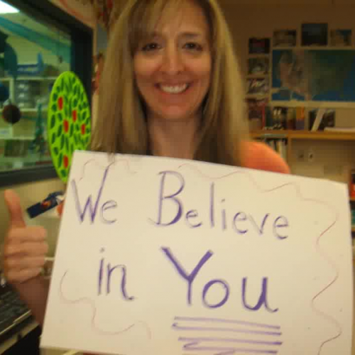 Staff Cheers on School for Aims