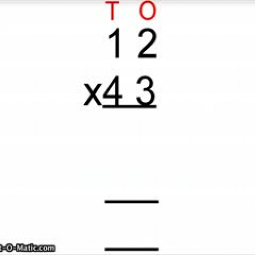 Multiplication - Double Digit - 2 x 2 digit