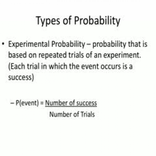 Probability Lesson 2