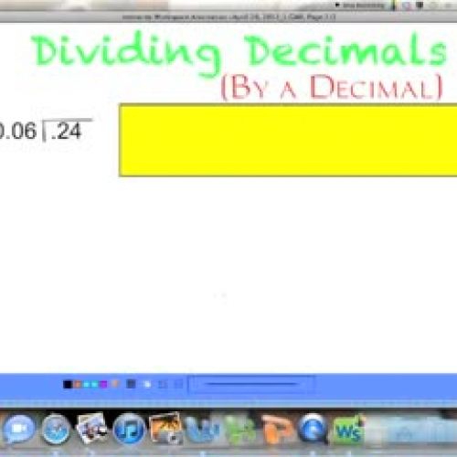 Dividing Decimals (by a decimal)