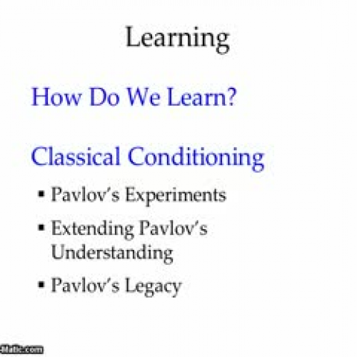 Learning Part I
