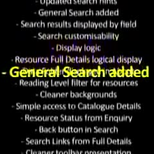Changes made to LibCode Software since versio