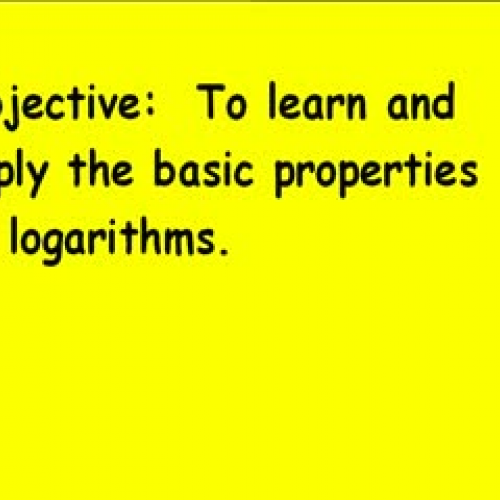 10-5 Laws of Logarithms