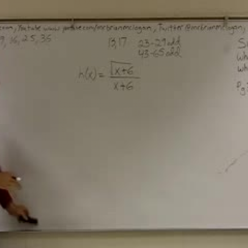 Finding the implied domain of a rational func