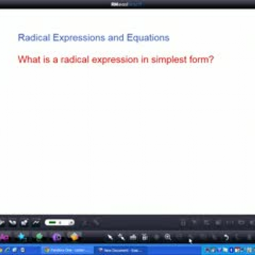 Radical Expressions and Equations