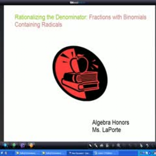 Rationalizing the denominator