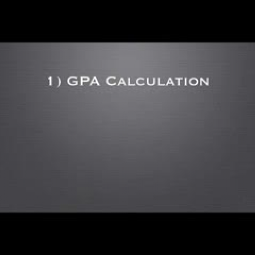 GPA Calculation