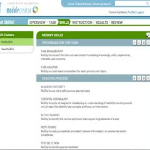 Modifying Skills and Skill Clusters