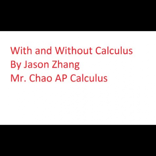Introduction to Calculus