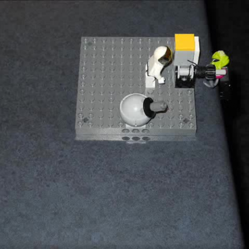 lego fishing in space