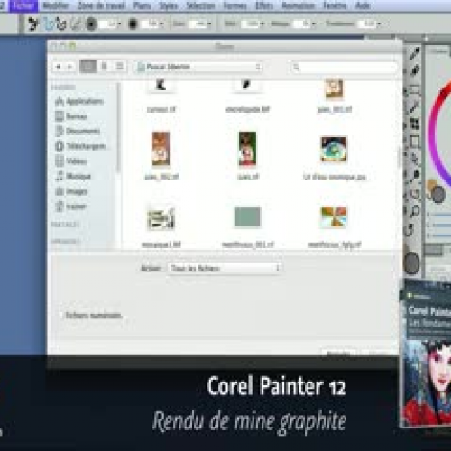Corel Painter 12 : Rendu de mine graphite