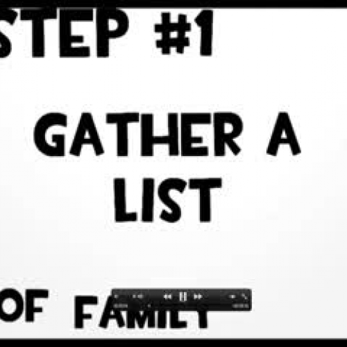 How to Make a Family Tree