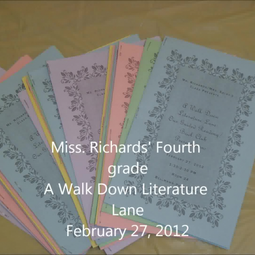Ms. Richard's fourth grade book Club