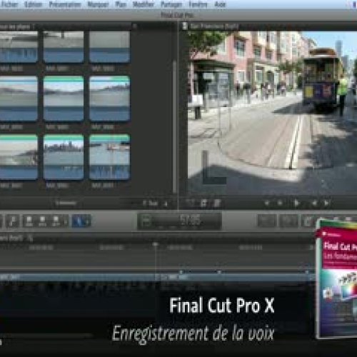 Final Cut Pro X : Enregistrement de la voix