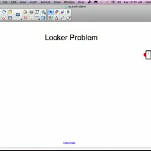 Locker Problem - Intro