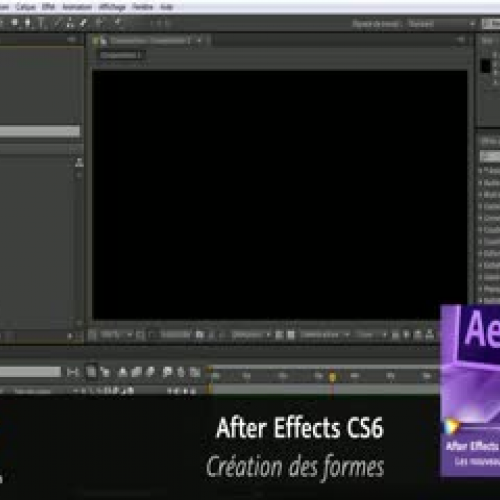 After Effects CS6 : Création des formes à par
