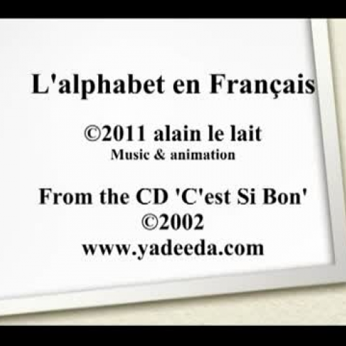 L'alphabet français