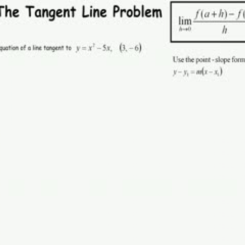 Tangent Line Problem 3