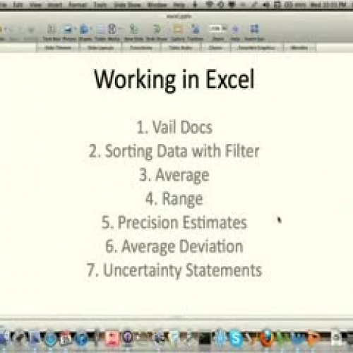 Analyzing Data using Average, Range, and Aver