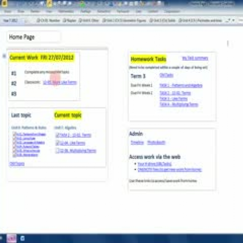 Find Current classwork