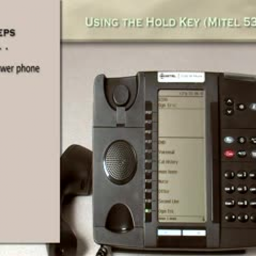 Mitel 5320 (#4) Place a call on HOLD