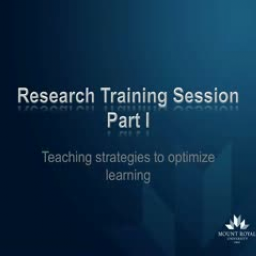 Training Session Volunteers I