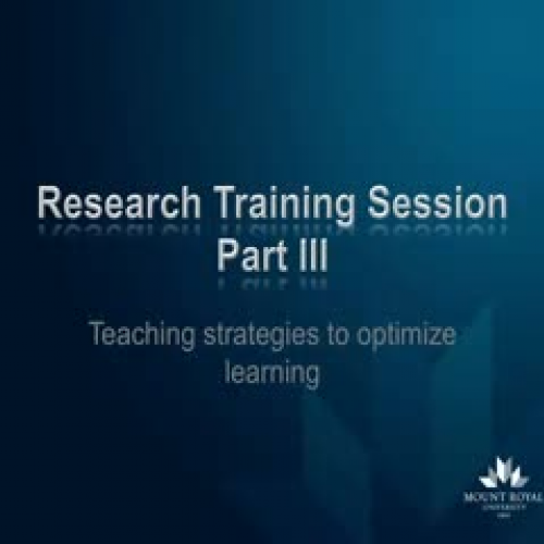 Training Session Video Volunteers III