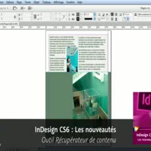 InDesign CS6 : Outil Récupérateur de contenu