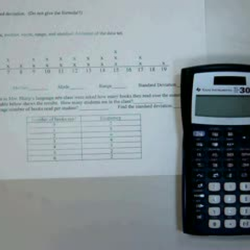 standard deviation with TI30XIIS