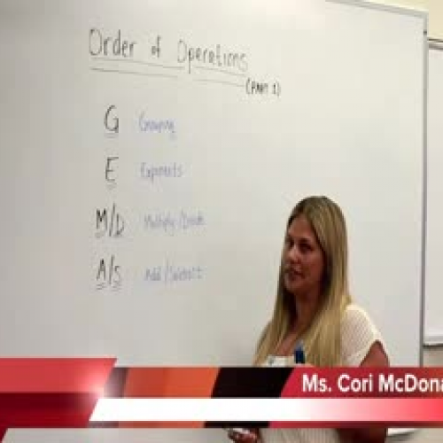 Order of Operations - Part 1