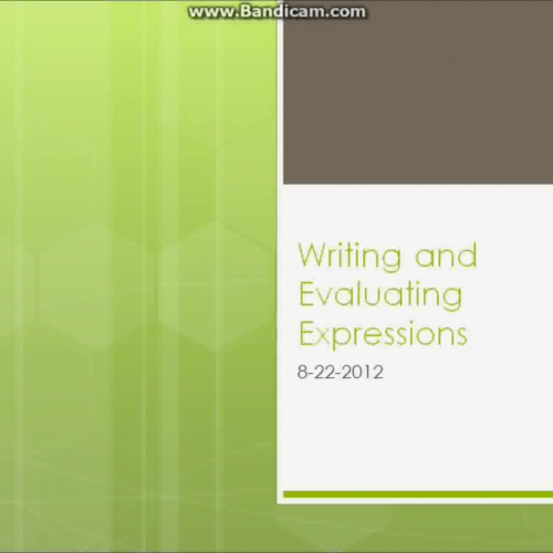 Evaluating Expressions