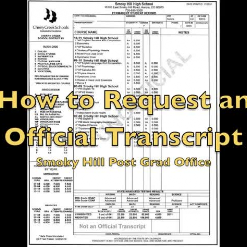 How to Request a Transcript