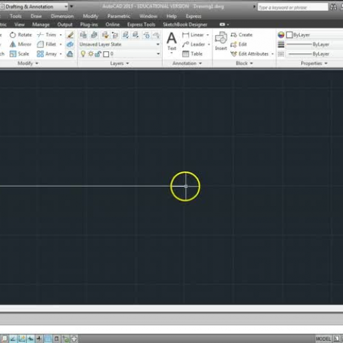 Drawing the Swivel Base in AutoCad