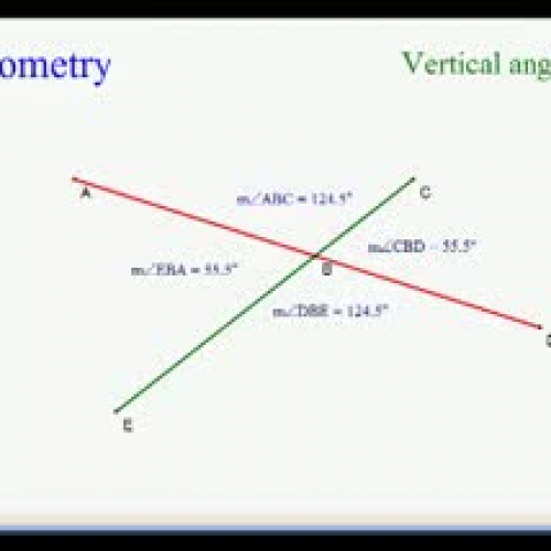Vertical Angle Pairs Demo