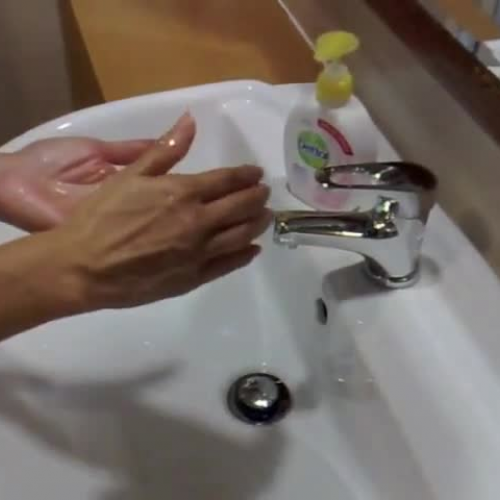 Hand wash technique