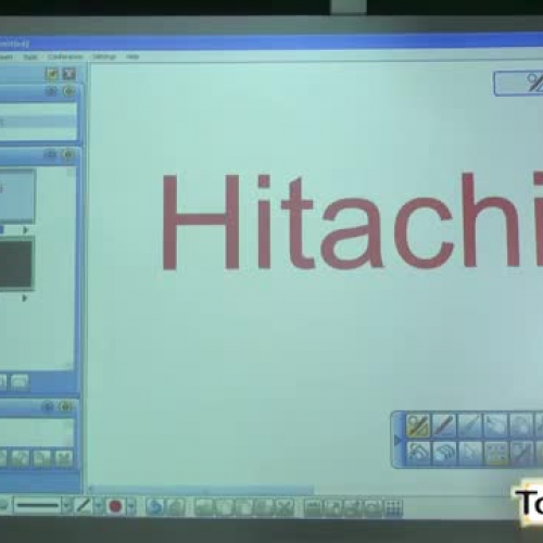Hitachi IPJ-AW250N Interactive Projector Demo