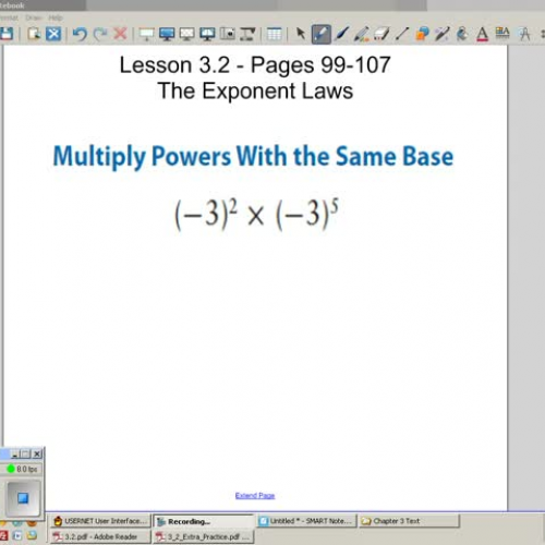 3.2 Exponent Laws