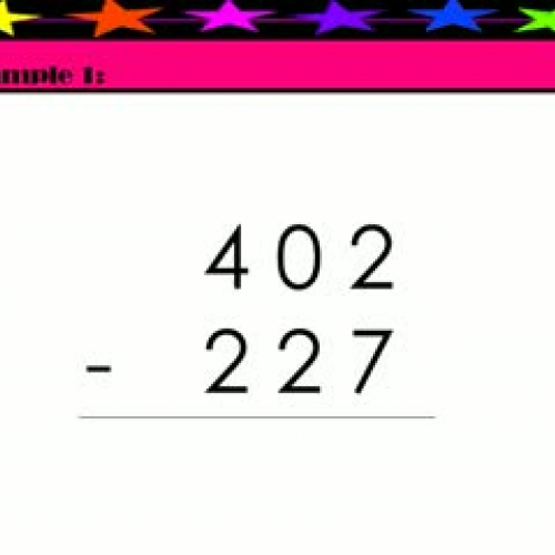 Subtracting Across Zeros