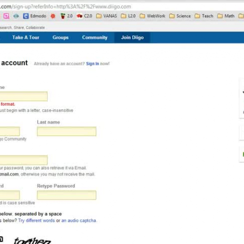 Diigo Sign Up