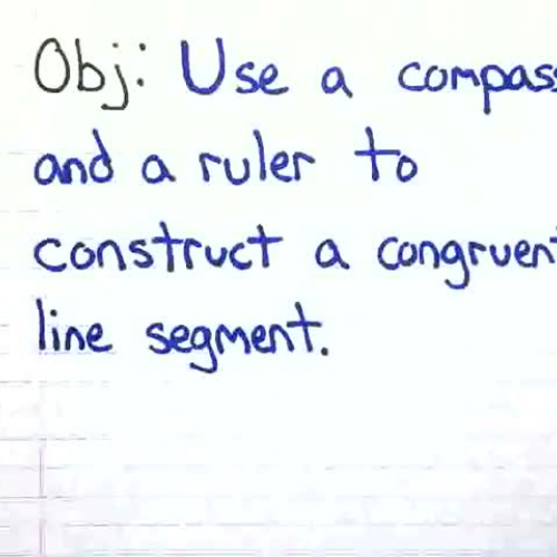 Constructing Congruent Line Segments