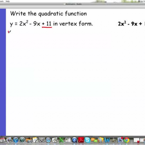 Completing the Square