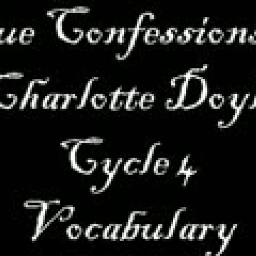 True Confessions of Charlotte Doyle Cycle 4 V
