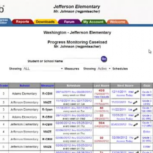 AIMSweb CAT Tip - Entering Progress Monitor D
