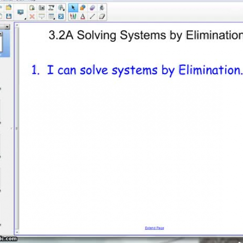 3.2B Solving Systems of Equations using Elimi