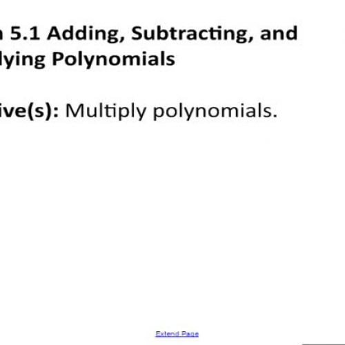 Algebra II - Section 5.1 Video Part 1 of 2 