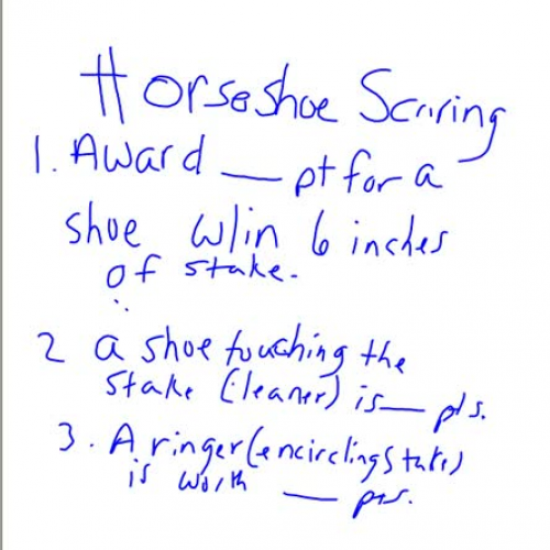 horseshoe scoring video