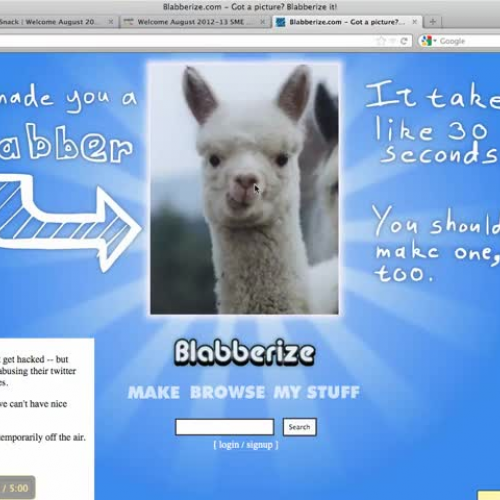 Introduction to Blabberize 