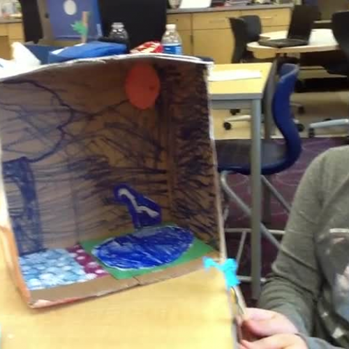 The Gox, Dragonfly, and Great Blue Heron by A